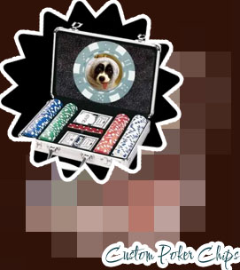 Custom poker chip set
