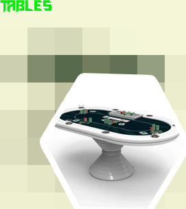 Oval poker table