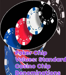 Values of poker chips